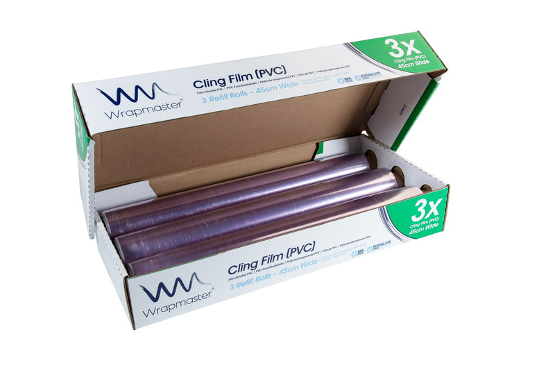 Wrapmaster Cling Film (PVC) Refill 45cm x 300m (Pack of 3) 31C81