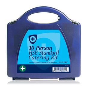 Blue Dot Catering First Aid Kit Eclipse Box HSE Compliant (1-10 Persons) - Small