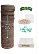 10 " Pizza Liner The Perfect Crust™ for perfect crispness and freshness 10" x 250 per case