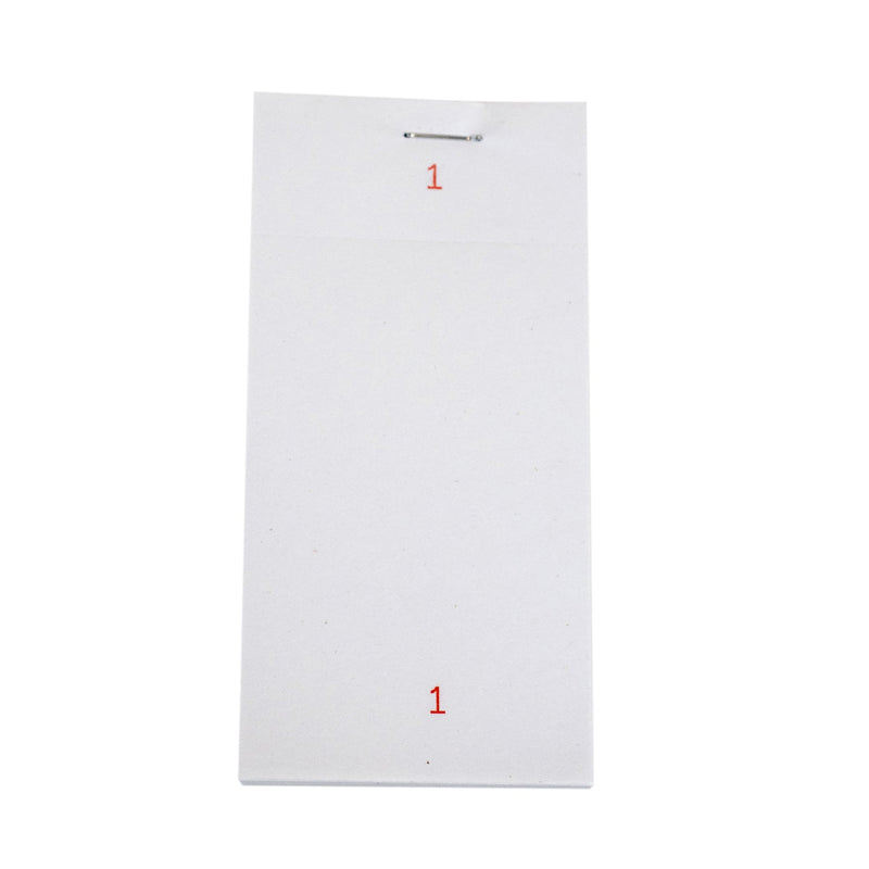 1 ply Restaurant Order Pads (20 pads) White 2.5"x5" (63mmx127mm) (100 sheets per pads), PAD12-SP waiter/waitress order pad