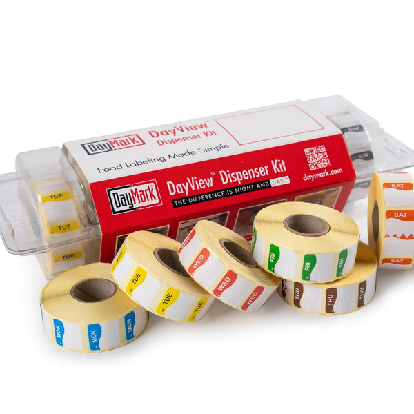 Day Labels DAYMARK Day Of The Week Labels – 7 Rolls (1000 Labels Each ...