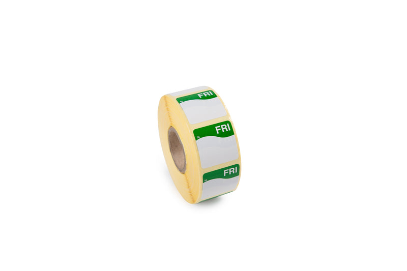 1100343 - Wednesday - 25mm x 25mm Removable Label - 1000 Labels Per Roll